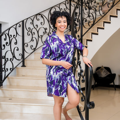 Purple Wave Night Shirt