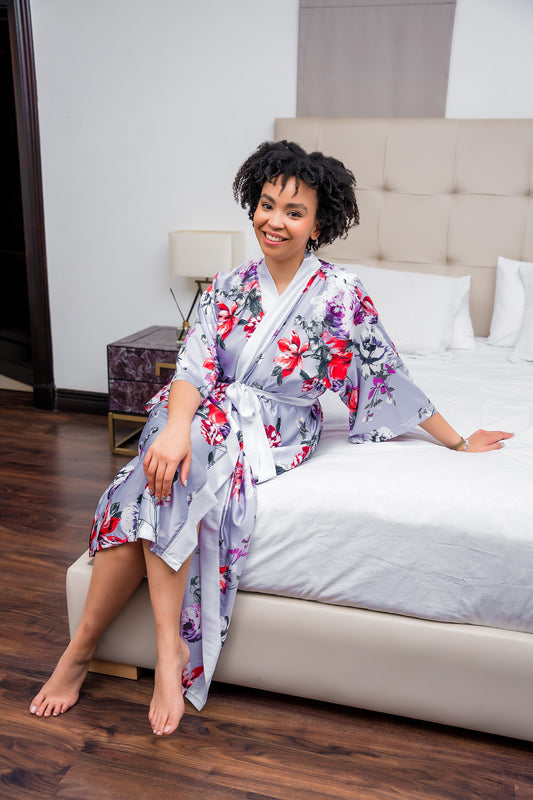 Amethyst Bloom Kimono