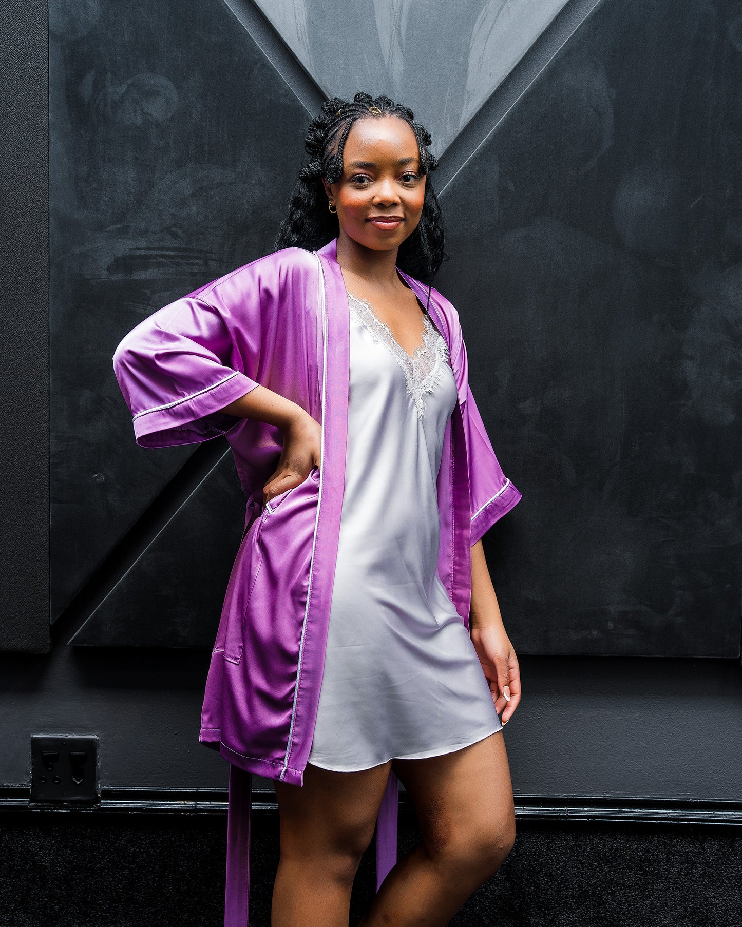 The Lilac Whisper Kimono