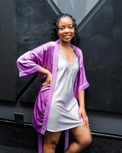 The Lilac Whisper Kimono